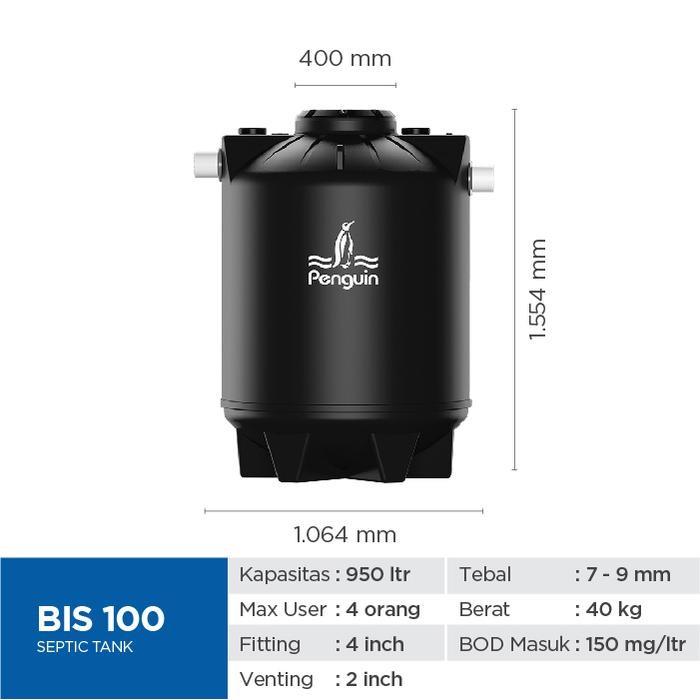 Penguin BIS-100 1000 Liter Septic Tank Biorotech