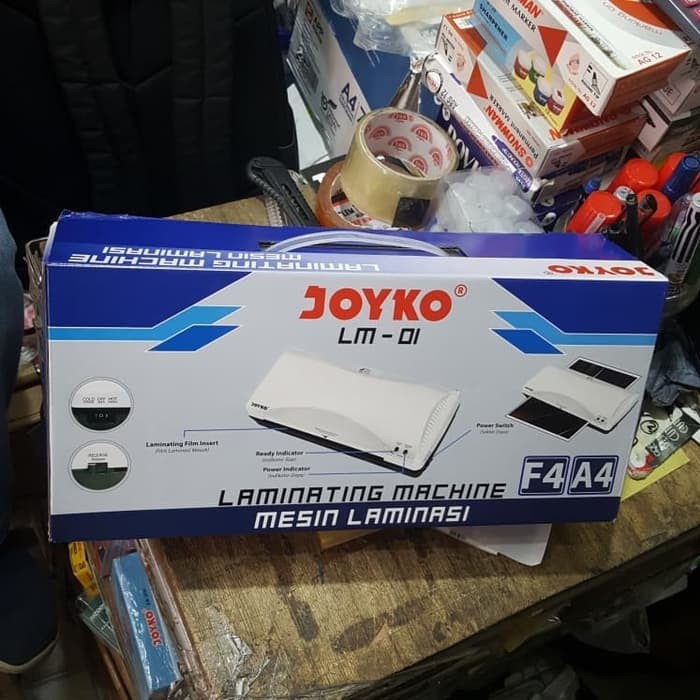 

Mesin laminating joyko LM01 LM 01 F4 folio laminasi ktp a4 panas dingin hot cold portable portabel