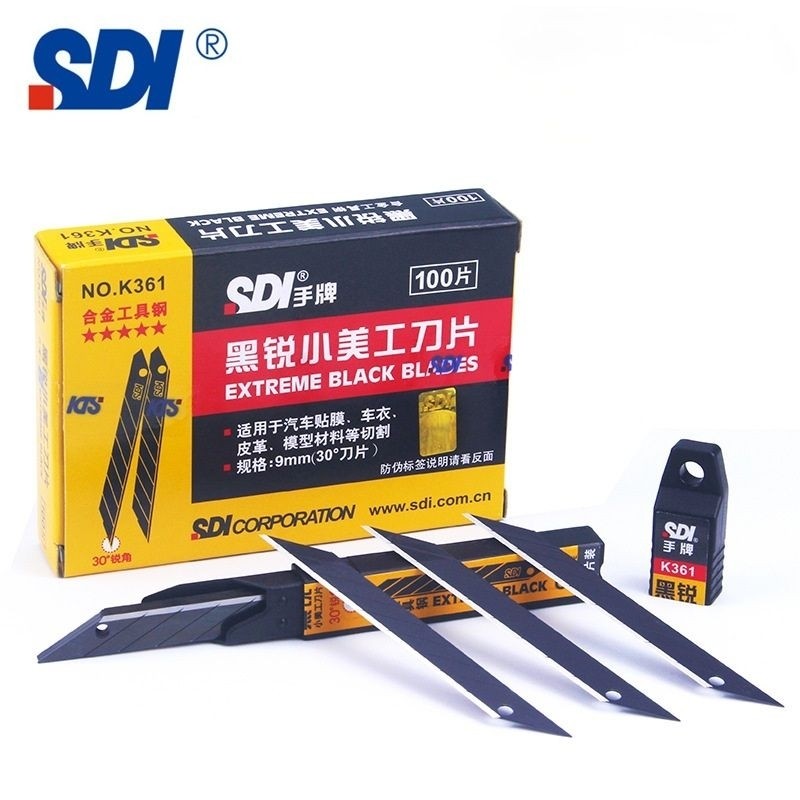 

BOX 10 set SDI isi cutter refill extreme black alloy steel SK2