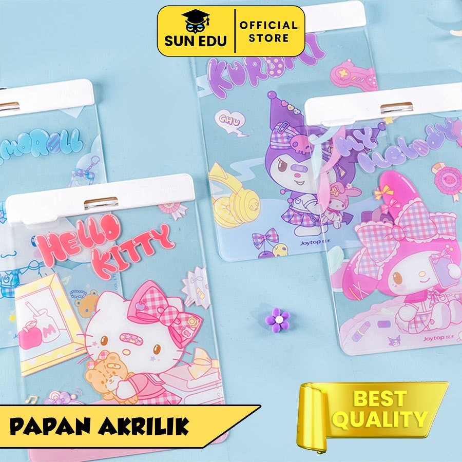 

A4 papan jalan akrilik sanrio/ Clipboard test board papan ujian