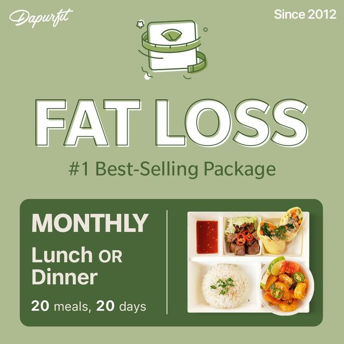 

NewZbgt- Dapurfit Weight Loss Monthly Lunch OR Dinner (20box/20d) Catering Diet