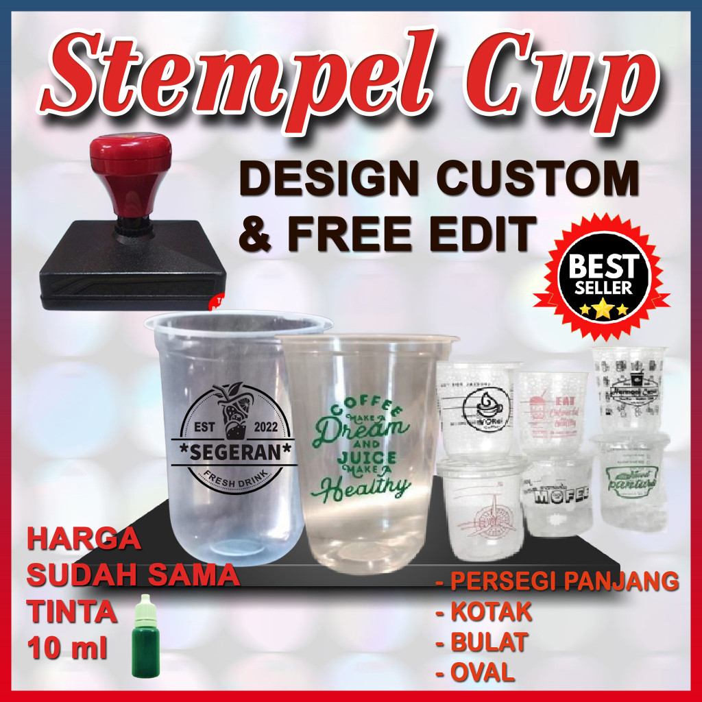 

STEMPEL GELAS CUP/ STEROFORM / PLASTIK / KAYU/WATERFROOF