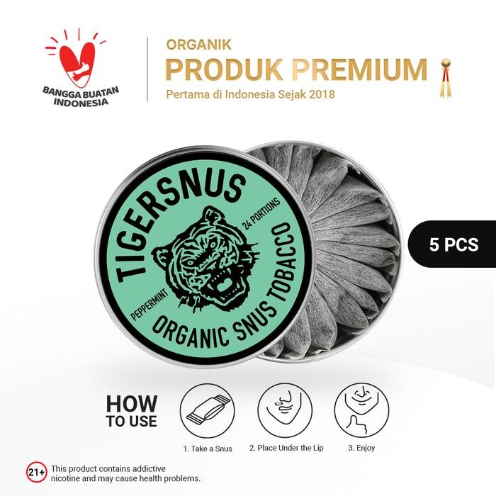 NewZbgt- Tiger Snus Promo Hemat 5 Can Peppermint