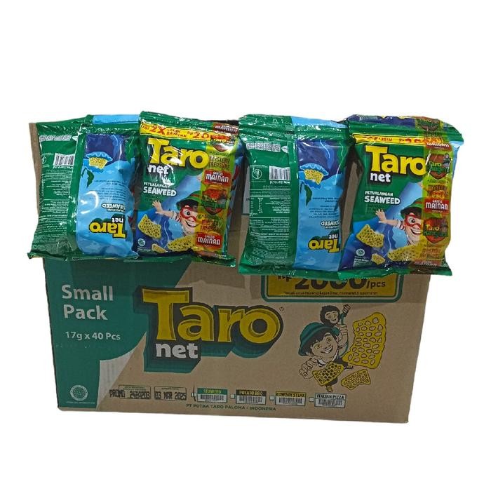 

NewZbgt- 1 Dus Taro Net Renceng Eceran 2000 isi 4 Renceng @17g Snack Cemilan Food Seaweed Bbq