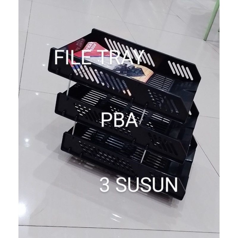 

File tray 3 susun / rak file kertas 3 susun