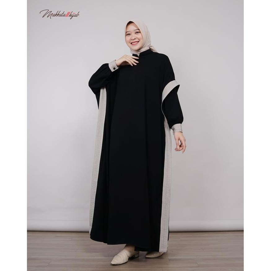 Busanae- Shava Abaya Gamis Dress Wanita Kekinian Terbaru 2024 Makkata Hijab