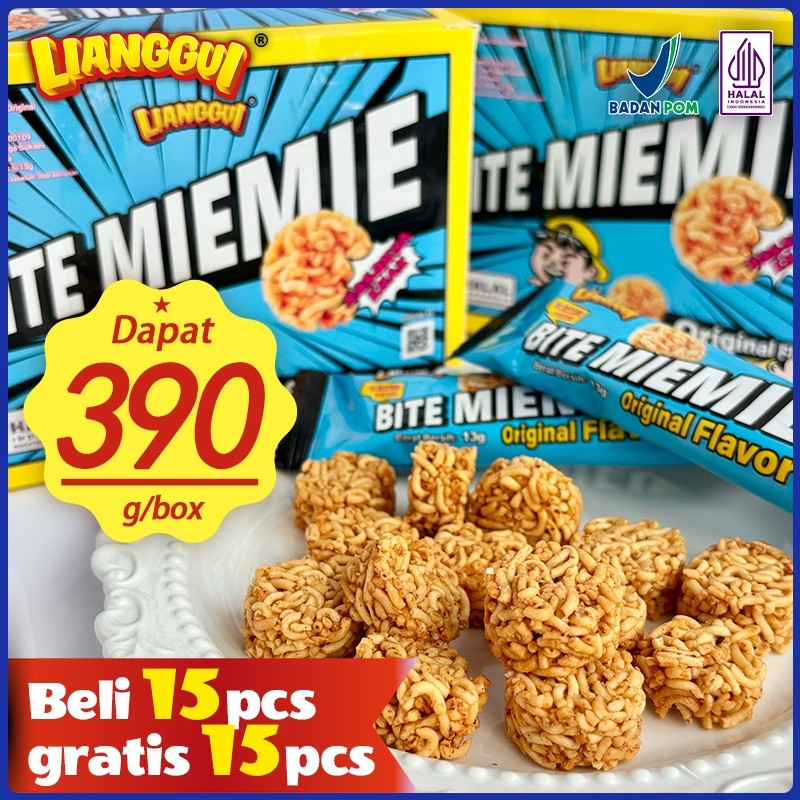 

[HALAL]Beli 15 Pcs Gratis 15 PcsLianggui Bite Miemie Box Isi 30Pcs Camilan Enak untuk Anak Sekolah,