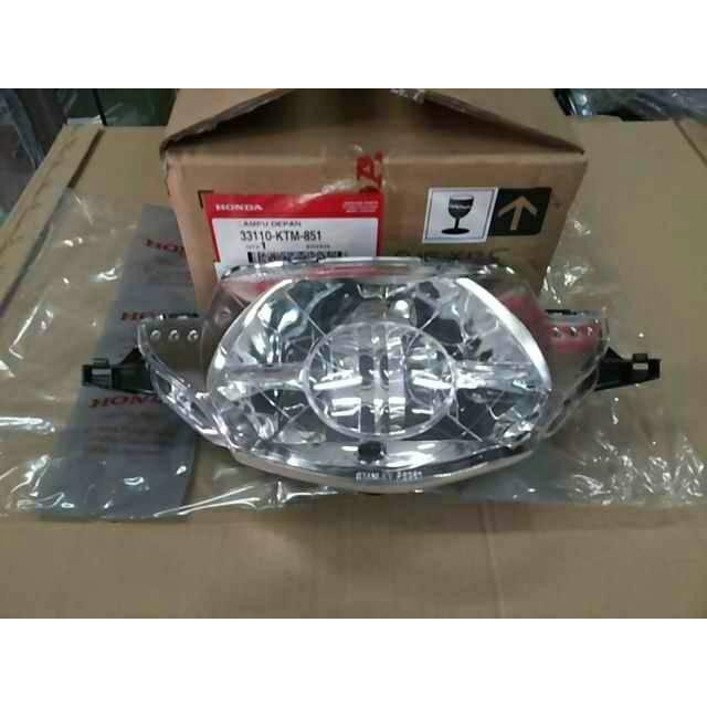 PREMIUM REFLEKTOR LAMPU DEPAN SUPRA X 125 ORIGINAL AHM