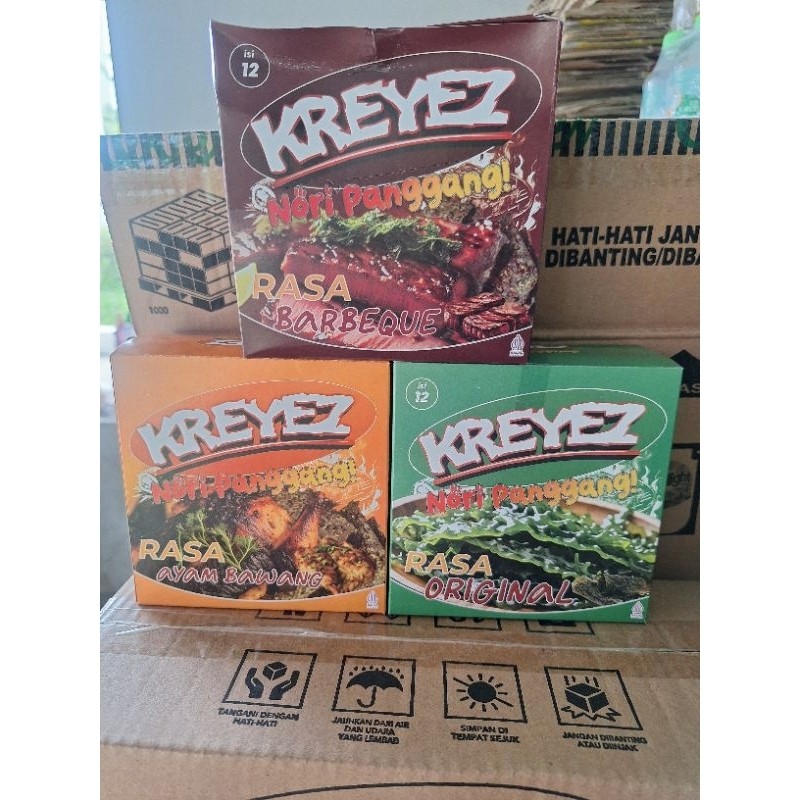 

Sajiandapur Kreyez Nori Rumput Laut ( 1Box Isi 12Pcs)