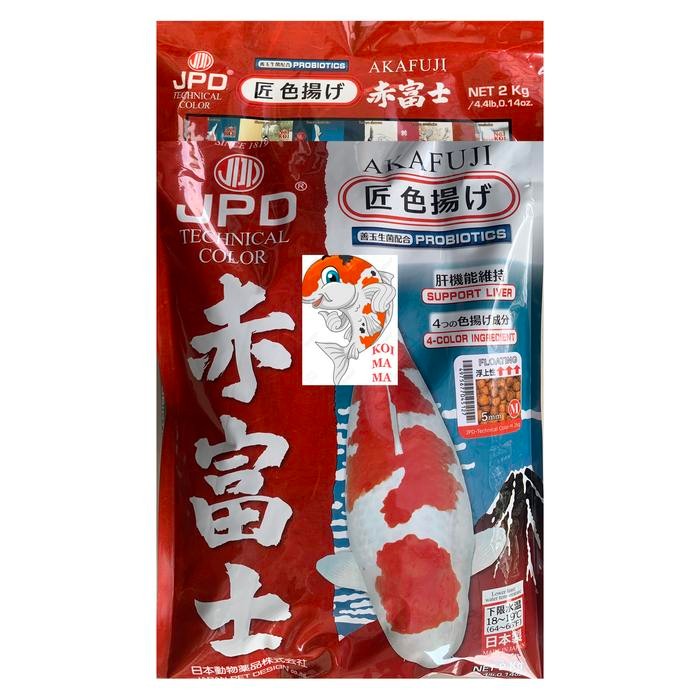 Jpd Akafuji Premium Koi Food - M - 2 Kg