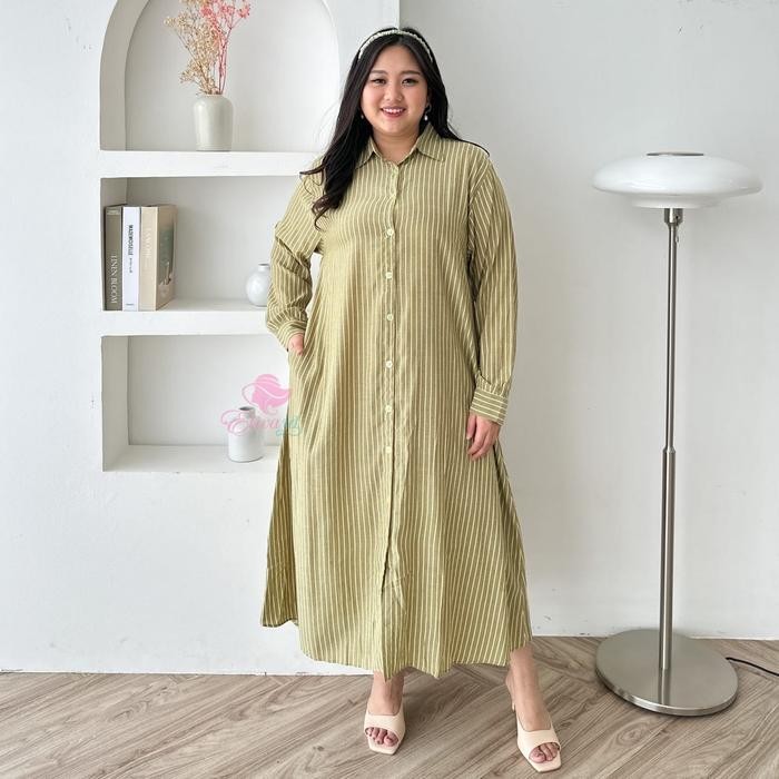 Layali- Jumbo Gamis midi sorena katun ld 120 130 140 cm