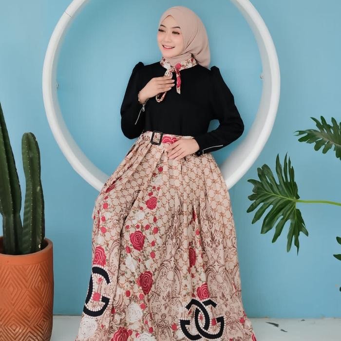 Mosya- Gamis jamet knit terbaru, maxi dress jamet, dress terbaru, maxi dress jamet knit, gamis