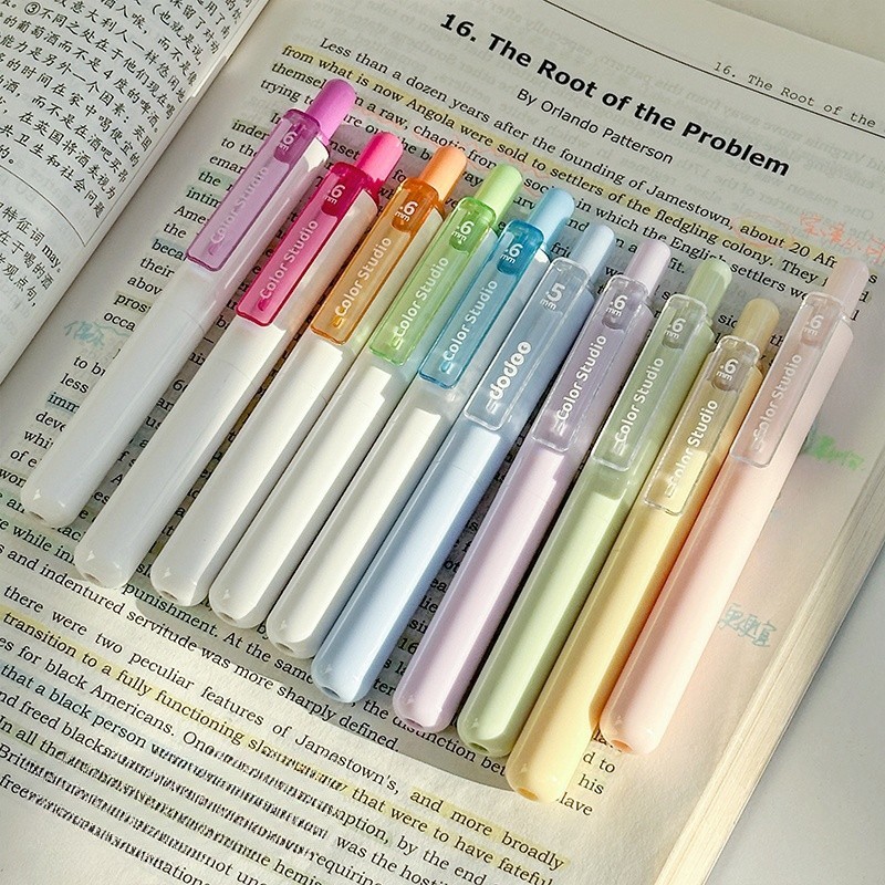 

UM1 Winze Color Gel Pen 0.6mm Retracable Gel Pen 16 Colors Portable Cute Pulpen lucu Pulpen Gel
