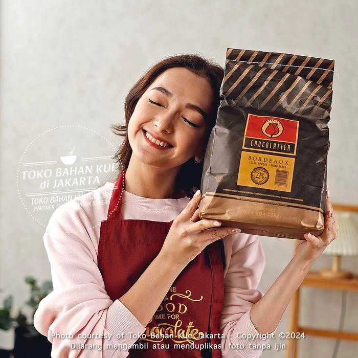 

Tulip Bordeaux Pure Dark Cocoa Powder Coklat Bubuk Cokelat 2,5kg/1sak