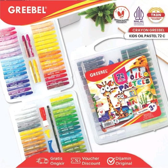 

GREEBEL Crayon 72 Warna / Oil Pastel Greebel 72 Warna