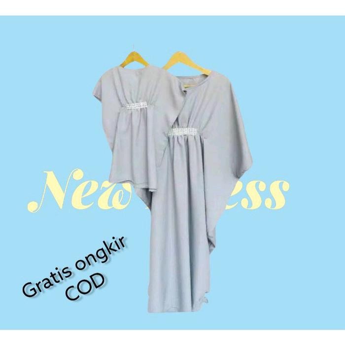 Mosya- kaftan lebaran couple ibu dan anak/baju kaftan terbaru couple polos mewah