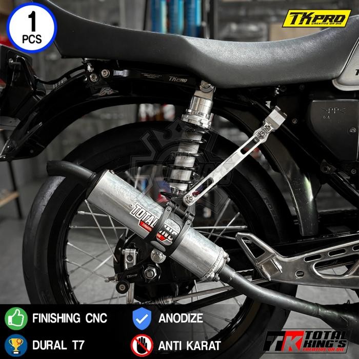 BREKET GANTUNGAN KNALPOT PDK RX KING RXKING RXS YT TKPRO DURALIUM CNC