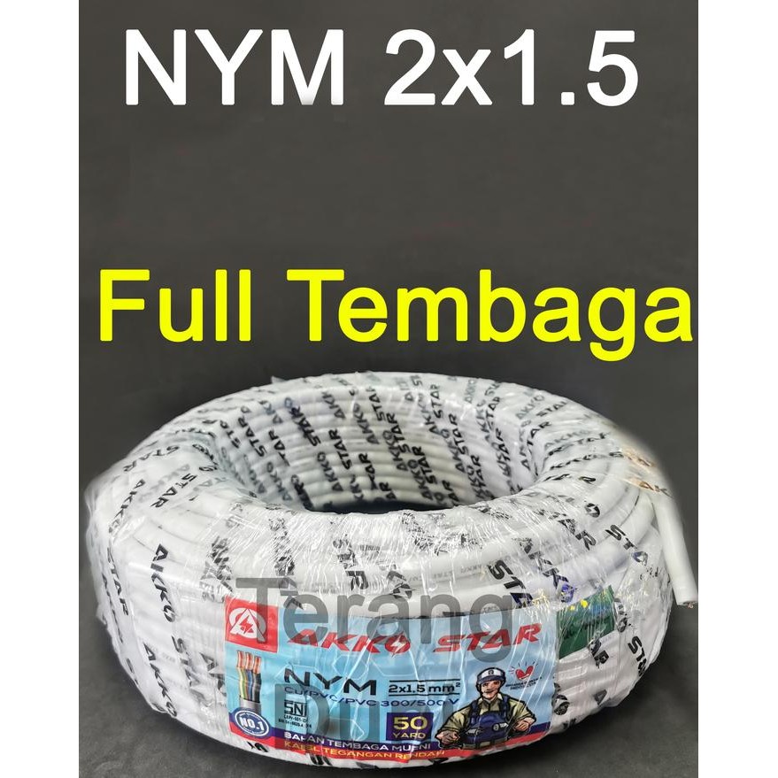 Kabel NYM 2x1.5 Akko Kabel Tunggal NYM 2x1.5 Kabel Listrik NYM 2x1.5