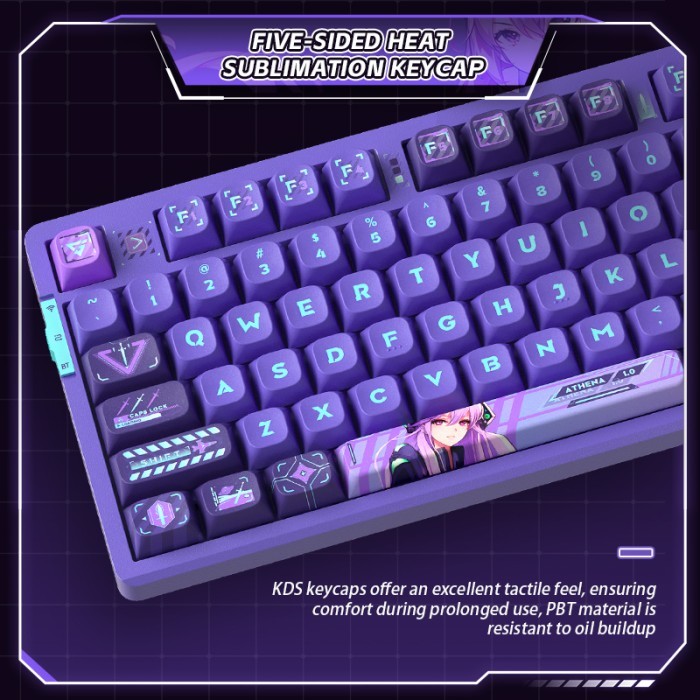 Terlaris New VGN V87 Wireless Mechanical Keyboard Tri-mode Gaming Keyboard Hot-Swappable RGB Backl