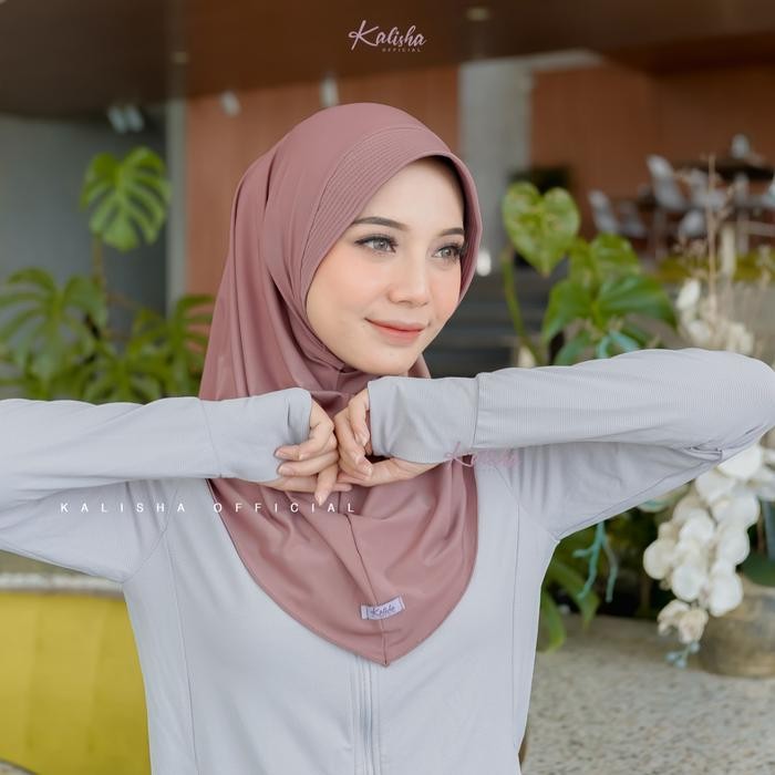 Lamia- Sporty Kerudung Olahraga Bergo Hamidah Hijab Instan By Kalishaofficial