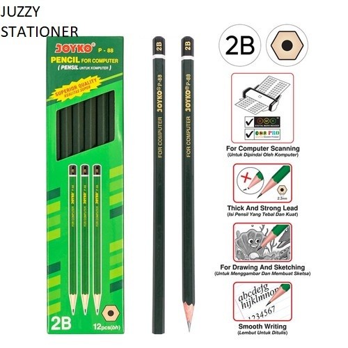 

UM1 pensil joyko p88 2b/pensil ujian 2B/1pak /12pcs