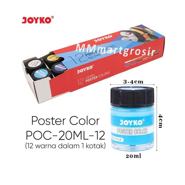 

TERLARIS Joyko / Poster Colors / Cat Poster / 12 Warna 20ml