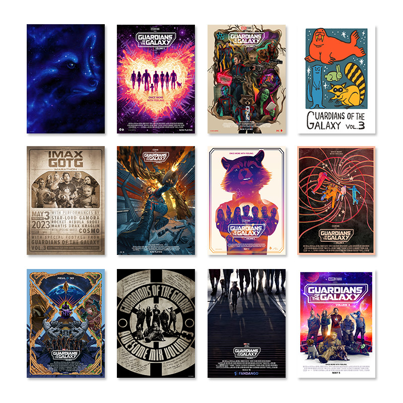 Disney Guardians Of The Galaxy Vol. 3 Poster Superhero Film Prints Canvas Painting Fantasy Wall Art