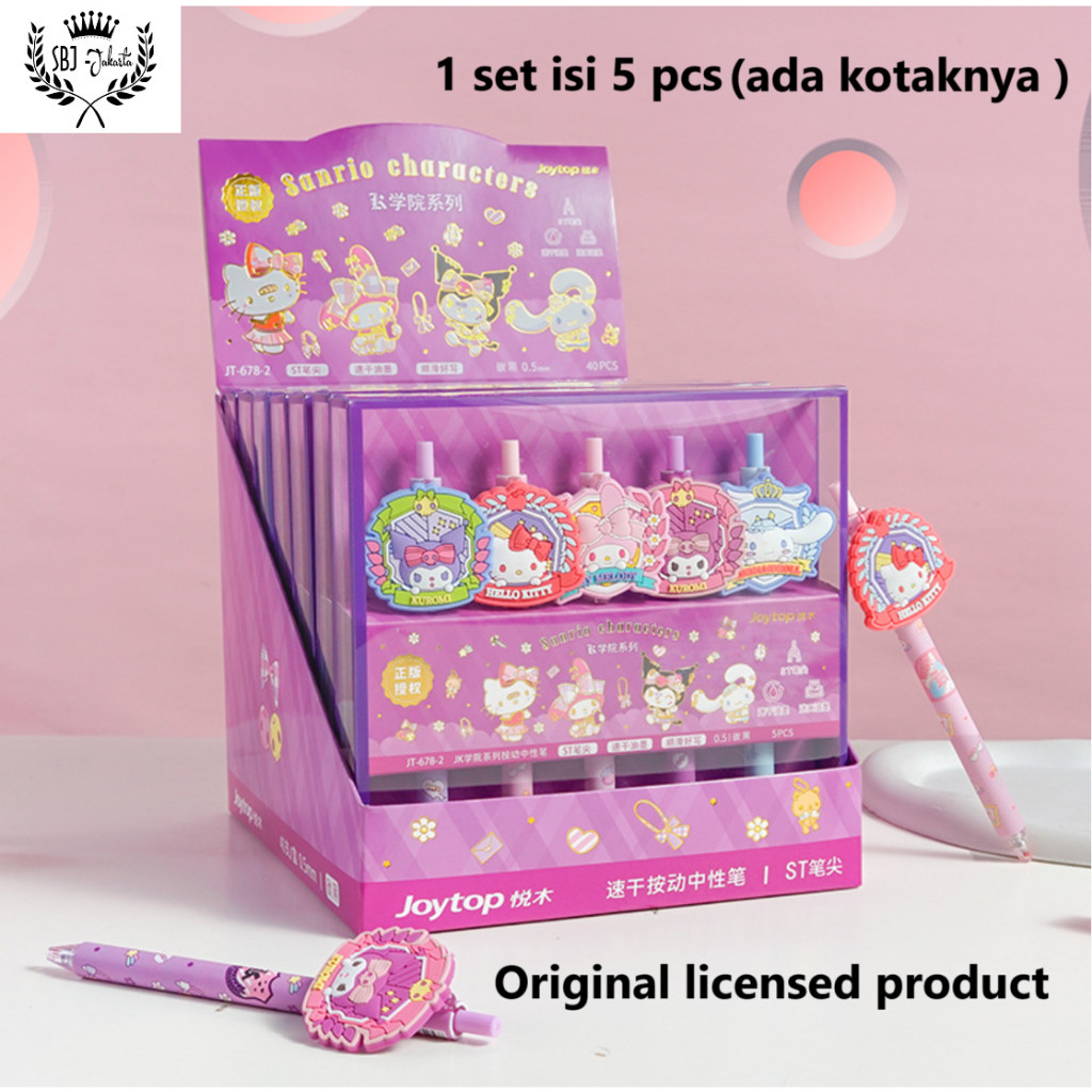 

1 set Pulpen gel pen sanrio original Joytop ballpoint alat tulis 0.5mm