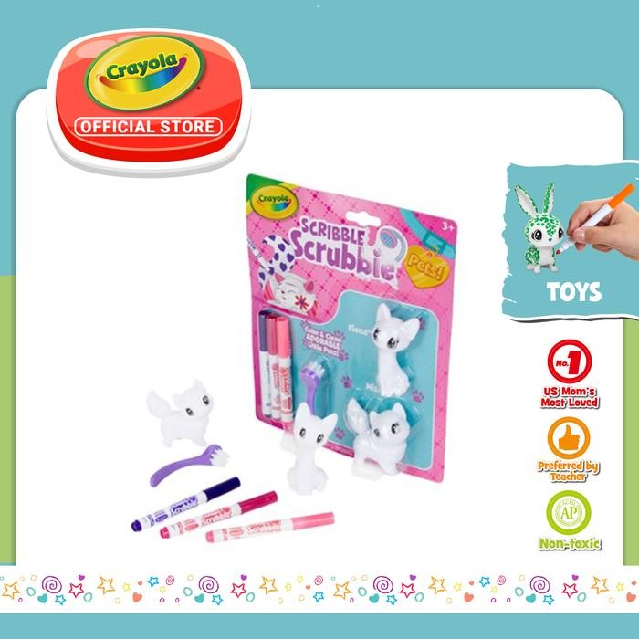 

TERLARIS CRAYOLA Scribble Scrubbie Pets Refill Cats 6Pk Art Set