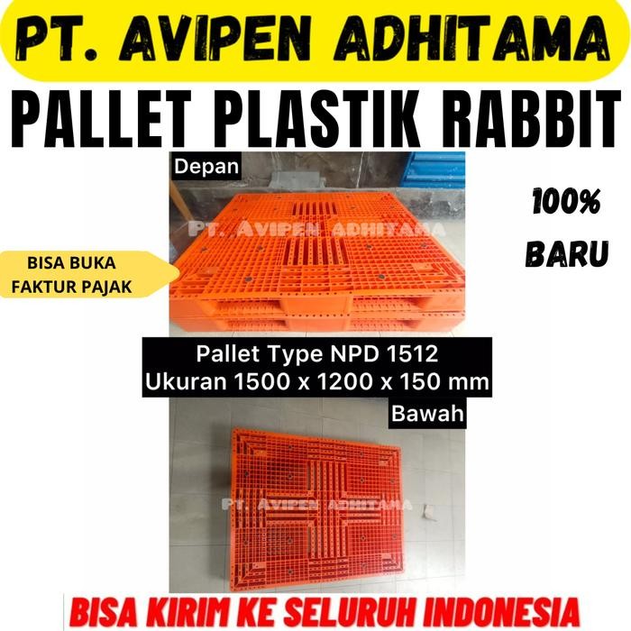 

TERLARIS Pallet Plastik Baru Palet Plastik Rabbit Heavy Duty utk Industri/Gudang