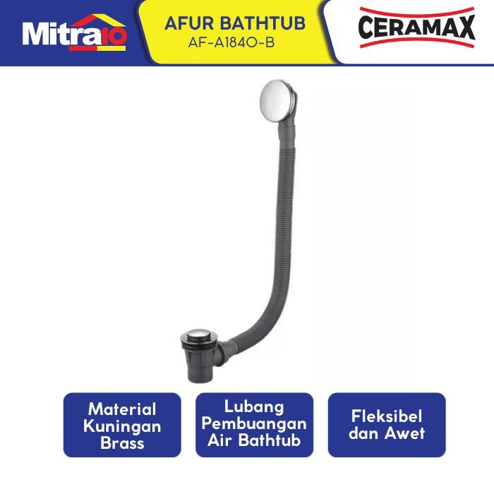 TERBARU Ceramax Afur Lubang Pembuangan Air Bathtub AF-A1840-B HOT SALE
