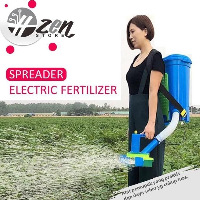 PUPUK TAMAN ALAT SPREADER PUPUK ELEKTRIK - BATTERY FERTILIZER BY