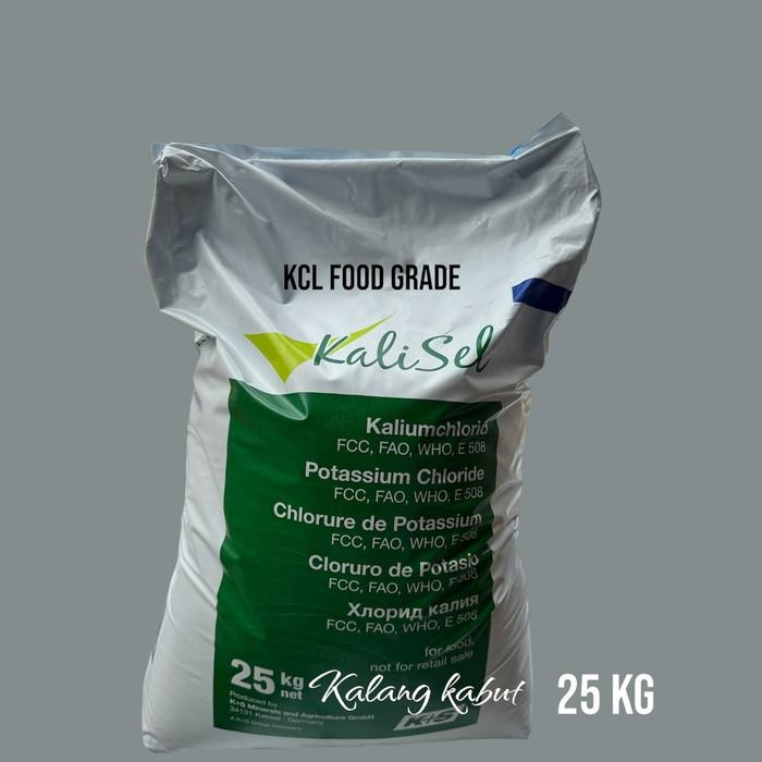 Kalium Klorida - KCL food grade - kalium chloride german - 25 kg