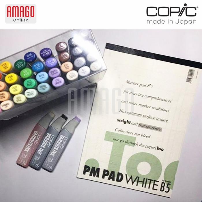 

KERTAS COPIC - PM PAD PAPER - B5 SIZE - 50 SHEETS - WHITE - CPAD03