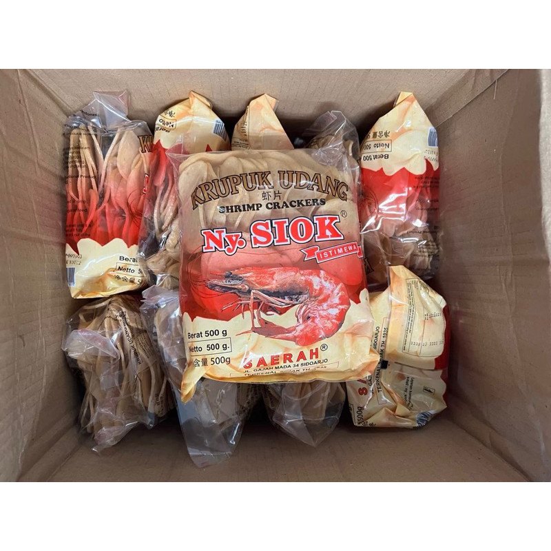 

AYOOOLLARIZSS!! Ny Siok Kerupuk Udang Oval Mentah 500gr