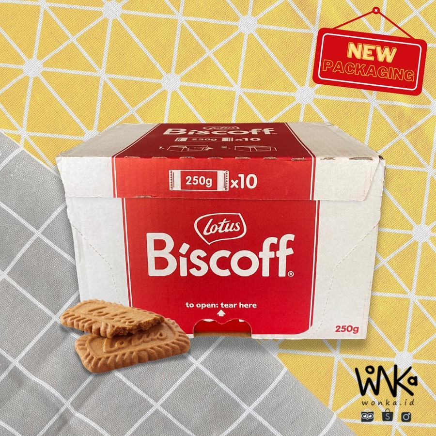 

AYOOOLLARIZSS!! Lotus Biscoff 250gr - Biskuit Speculoos Caramel Cookies Cinnamon 1 Dus Isi 10 Pack