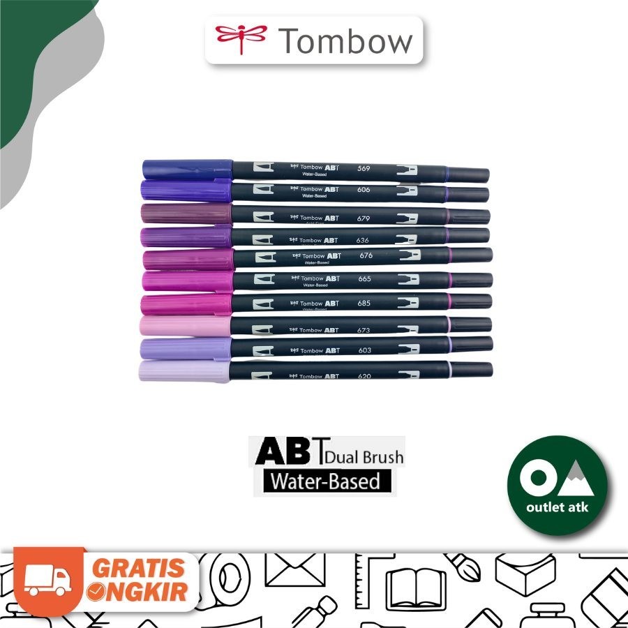 

UM1 Tombow ABT Dual Brush Pen - Pule Series (Ungu)
