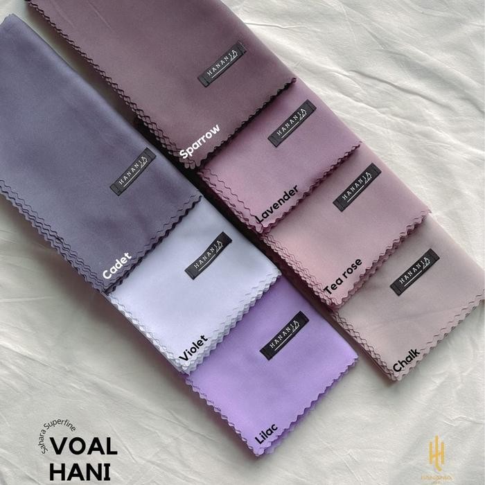 cantikk- VOAL HANI PURPLE UNGU LILAC - HANANIA LABEL- SAHARA SUPERFINE 120X120