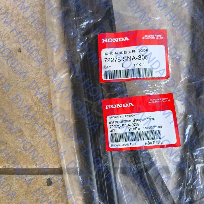 Karet Channel Kaca Pintu Depan Kiri Original Civic Fd