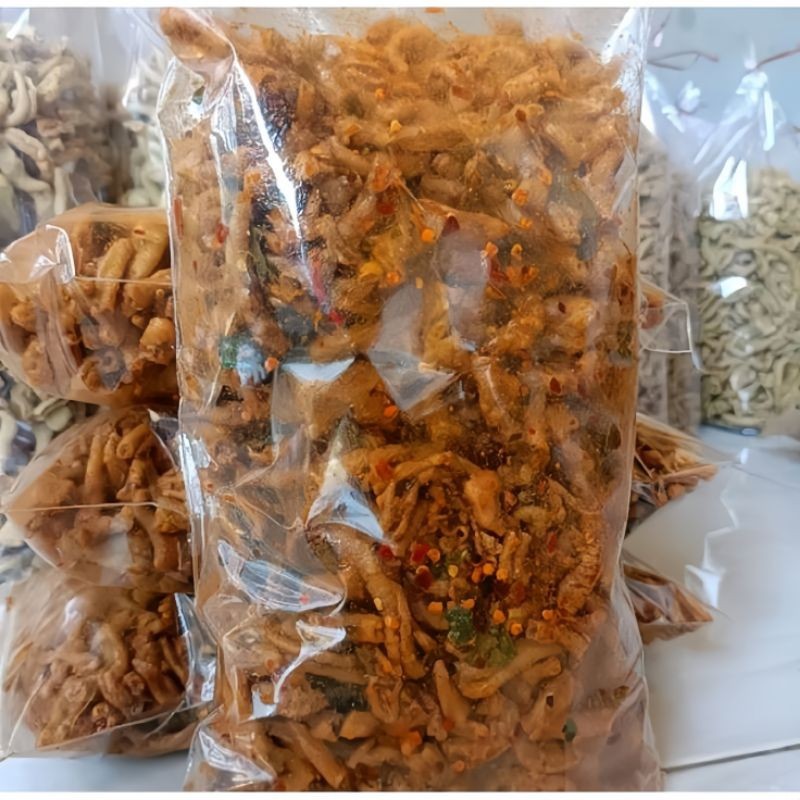

Dapur Joglo Usus Krispi Pedas Original 1Kg Ekstra Daun Jeruk