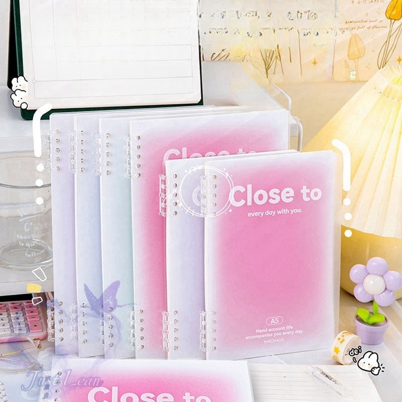 

UM1 Buku Catatan A5 / B5 Notebook Warna Gradien Tidak Tersedak Coil Buku Catatan Binder A5 B5