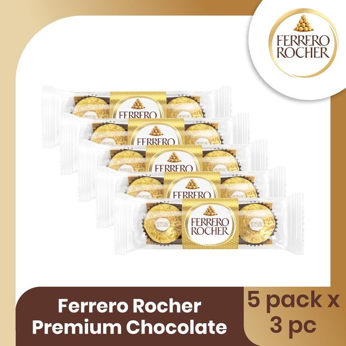 

EatFr3sh- Ferrero Rocher Premium Chocolate Isi 3pcs - 5 PACK