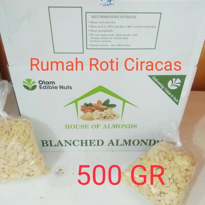 

EatFr3sh- KACANG ALMOND SLICE 500GR POTONG MENTAH REPACK CURAH NUT 500 GR