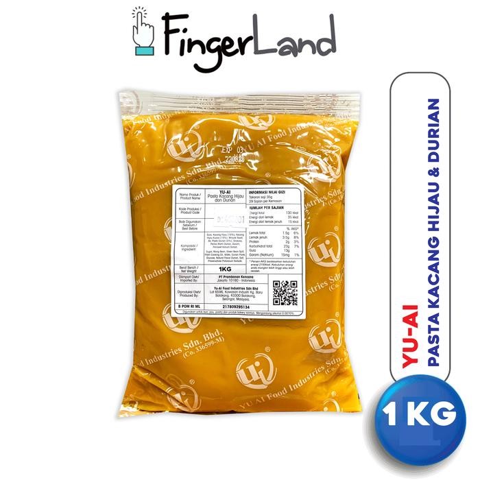 

EatFr3sh- YU-AI Durian Mung Bean Paste 1 KG Pasta Kacang Hijau dan Durian