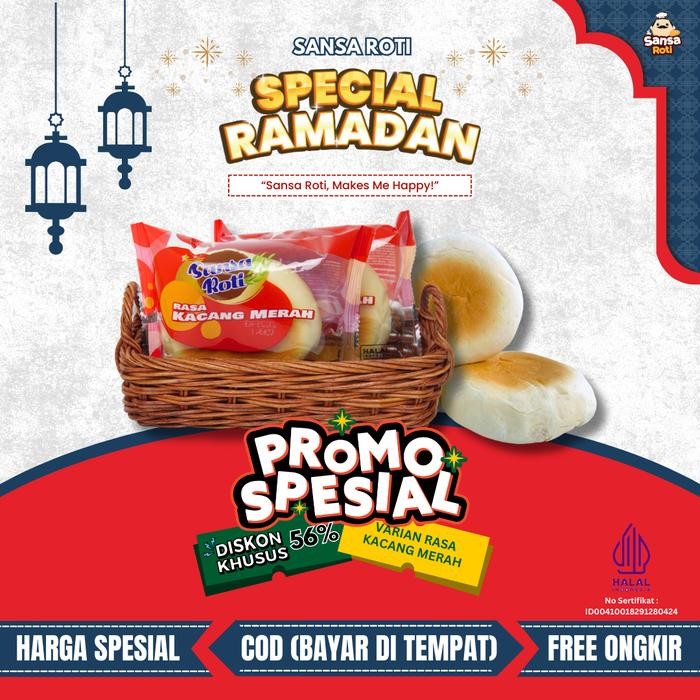 

EatFr3sh- COD Roti Rasa Kacang Merah Red Bean Bread Makanan Ringan Sansa Roti Praktis dengan Tekstur