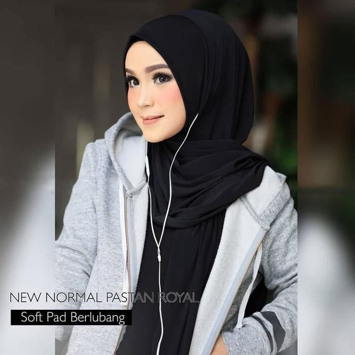 Hijmi- Hijab Instan Pashmina Instan Royal New Normal Variasi Lubang Telinga / Pasmina Masker