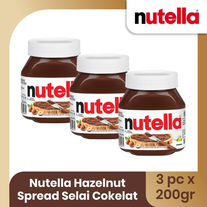 

EatFr3sh- Nutella Hazelnut Spread Selai Cokelat 200gr - TRIPLEPACK