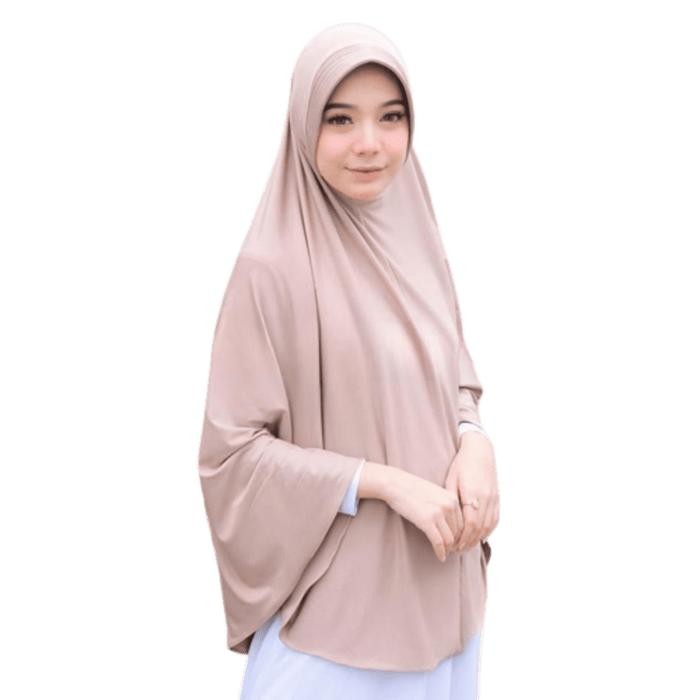 Hijmi- Hamidah Khimar Bergo Hamidah Jumbo XL Spandek Jersey Jilbab Bergo Simple Pad XL Panjang