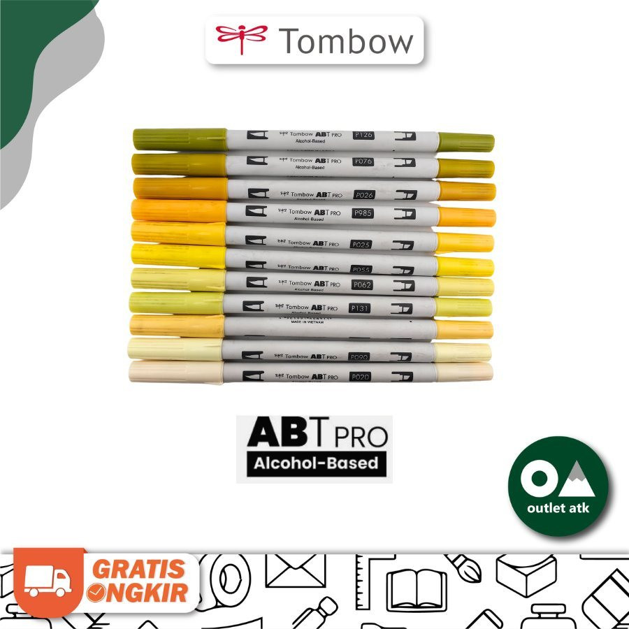 

UM1 Tombow ABT Pro Dual Brush Pen Alcohol Based (Yellow Series)