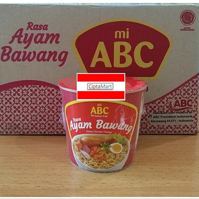 

EatFr3sh- Mie ABC Instant Cup Ayam Bawang 12 x 60 gr ( 1 dus )